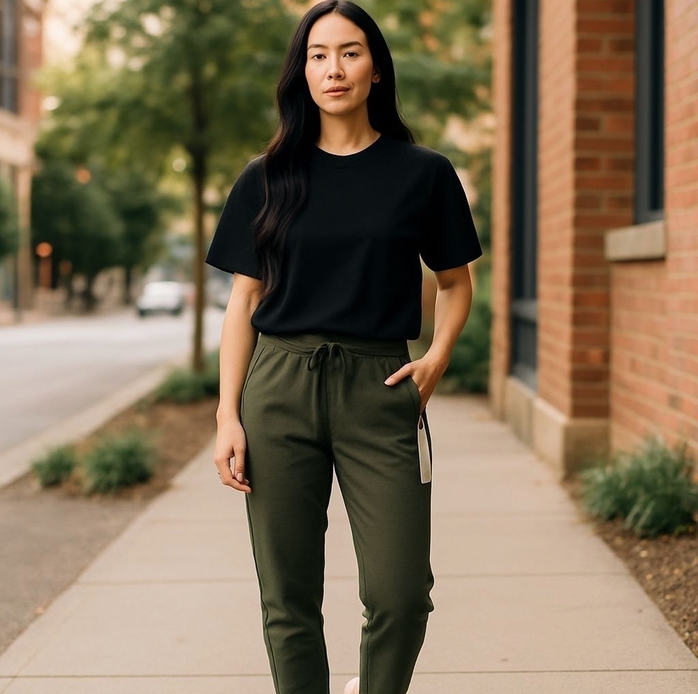 Green Casual pants with Jogger Style and Comfort New With Tags 32 Degrees